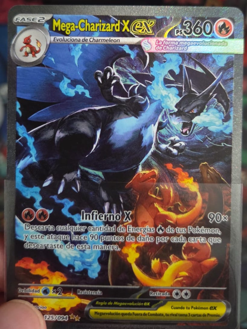 Mega Charizard X ex SIR 125/094 - Imagen 2